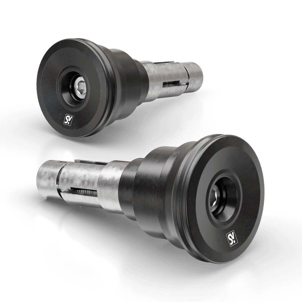 Lenkergewichte SHIN YO CIRCULA-LS, schwarz, Klemmbereich 12-22 mm