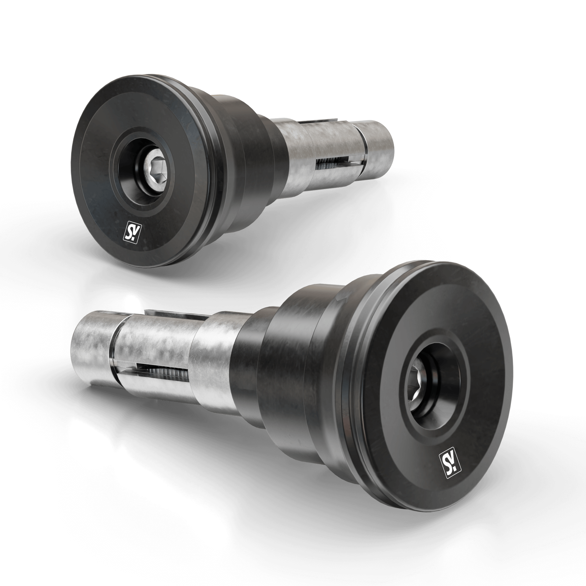 Lenkergewichte SHIN YO CIRCULA-LS, schwarz, Klemmbereich 12-22 mm