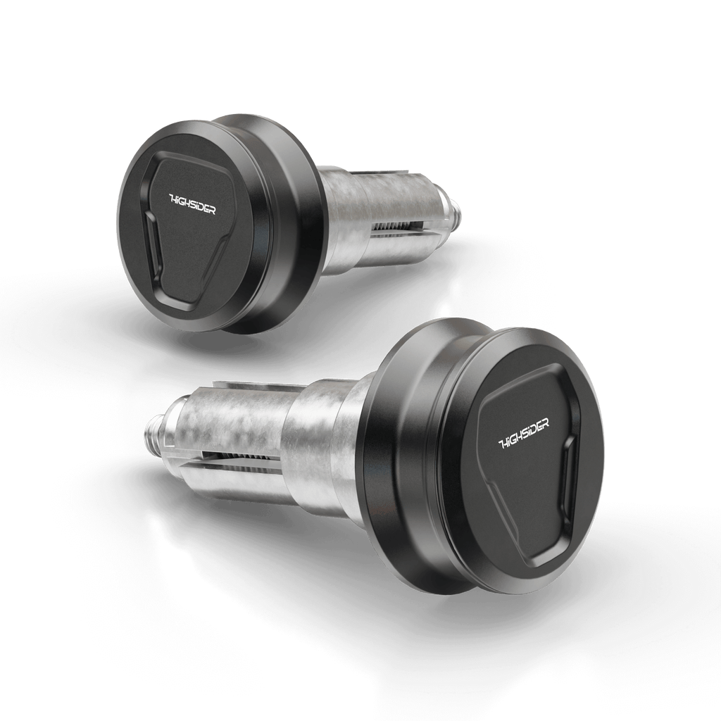 Lenkergewichte HIGHSIDER ESAGANO-XS, schwarz, Klemmbereich 12-22 mm