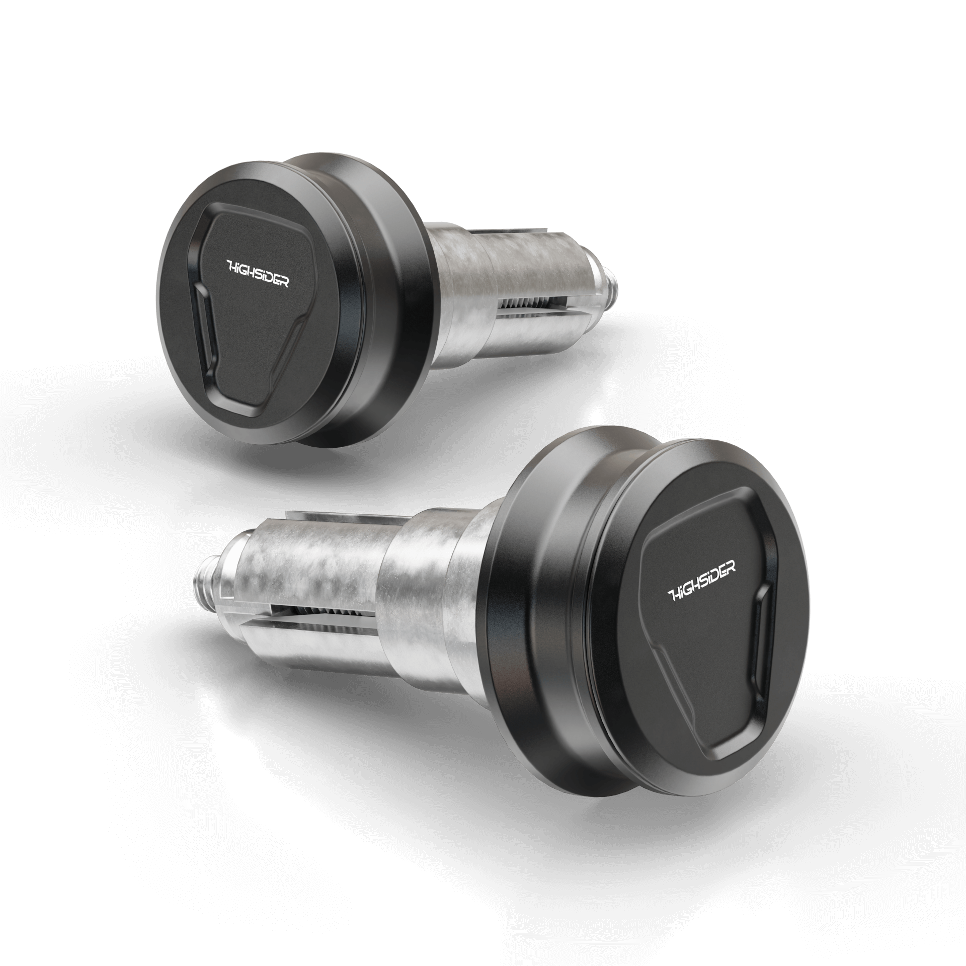 Lenkergewichte HIGHSIDER ESAGANO-XS, schwarz, Klemmbereich 12-22 mm