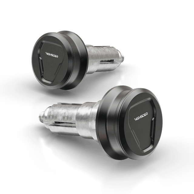 Lenkergewichte HIGHSIDER ESAGANO-XS, schwarz, Klemmbereich 12-22 mm
