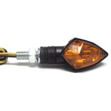Blinker Highsider Smart Rock, Schwarz, Gelbes Glas, E-geprüft, M8, 12V/6W