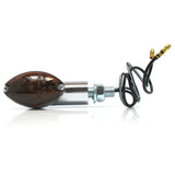 Blinker Highsider Smart Cateye kurz, Chrom, Getöntes Glas, E-geprüft, 12V/21W