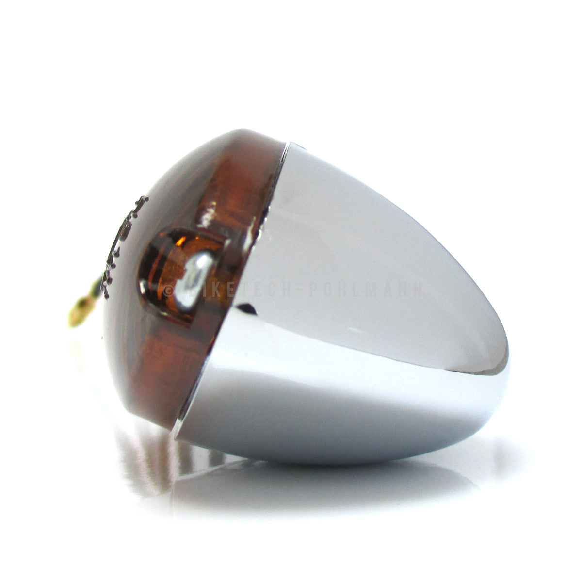 Blinker Highsider Smart Cateye kurz, Chrom, Getöntes Glas, E-geprüft, 12V/21W