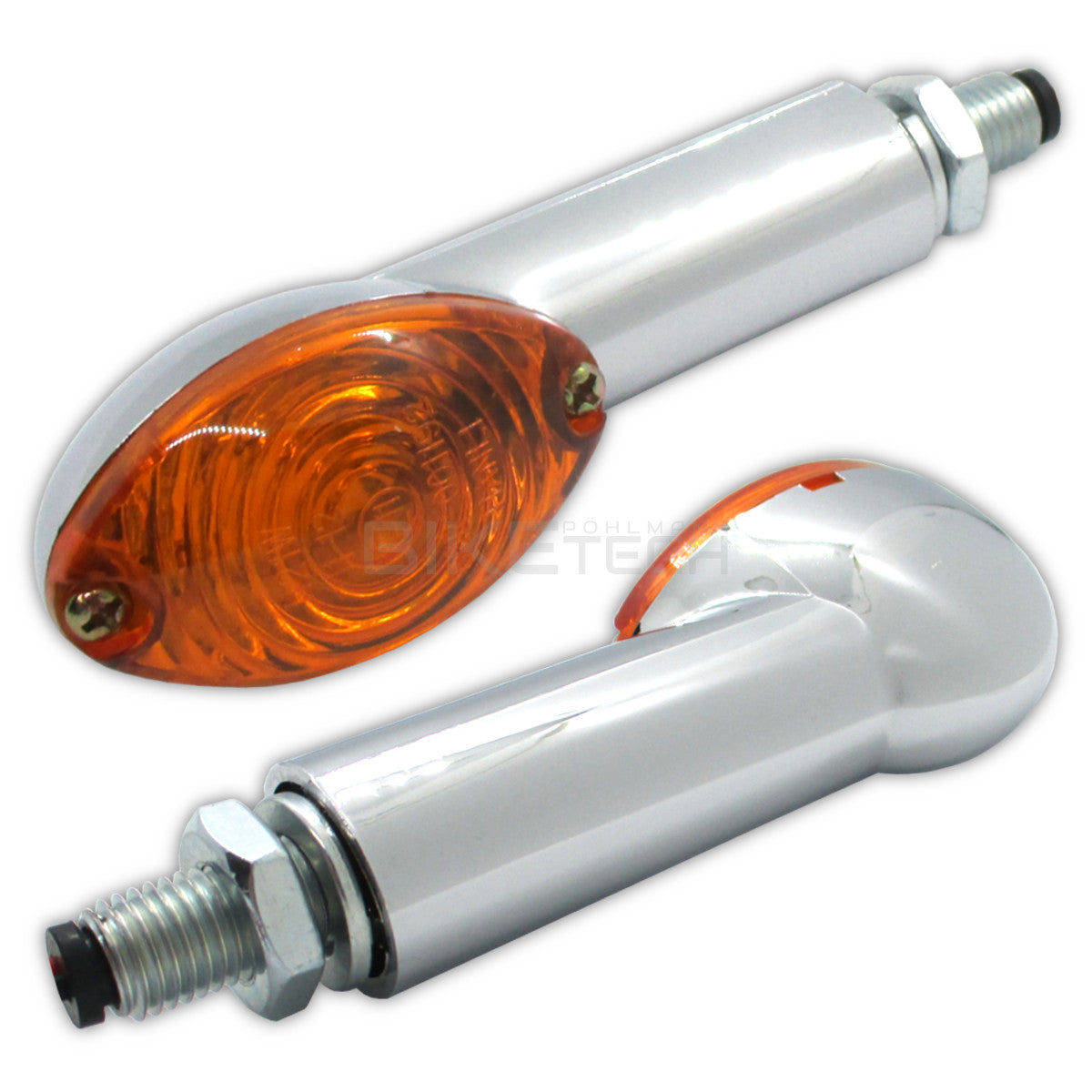 Blinker CAT-EYE chrom gelb, lang