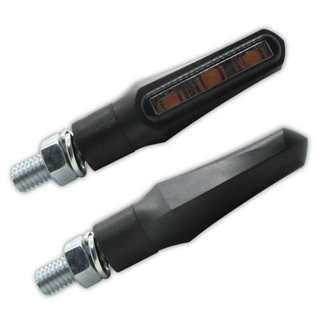 LED Blinker Highsider Smart Shorty-Fin, Schwarz, Getönt, E-geprüft