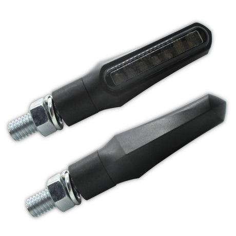 LED Blinker Highsider Smart Shorty Fin mit Positionslicht, Getönt, E-geprüft