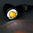 LED Blinker HIGHSIDER APOLLO BULLET mit Positionslicht, schwarz matt, E-geprüft