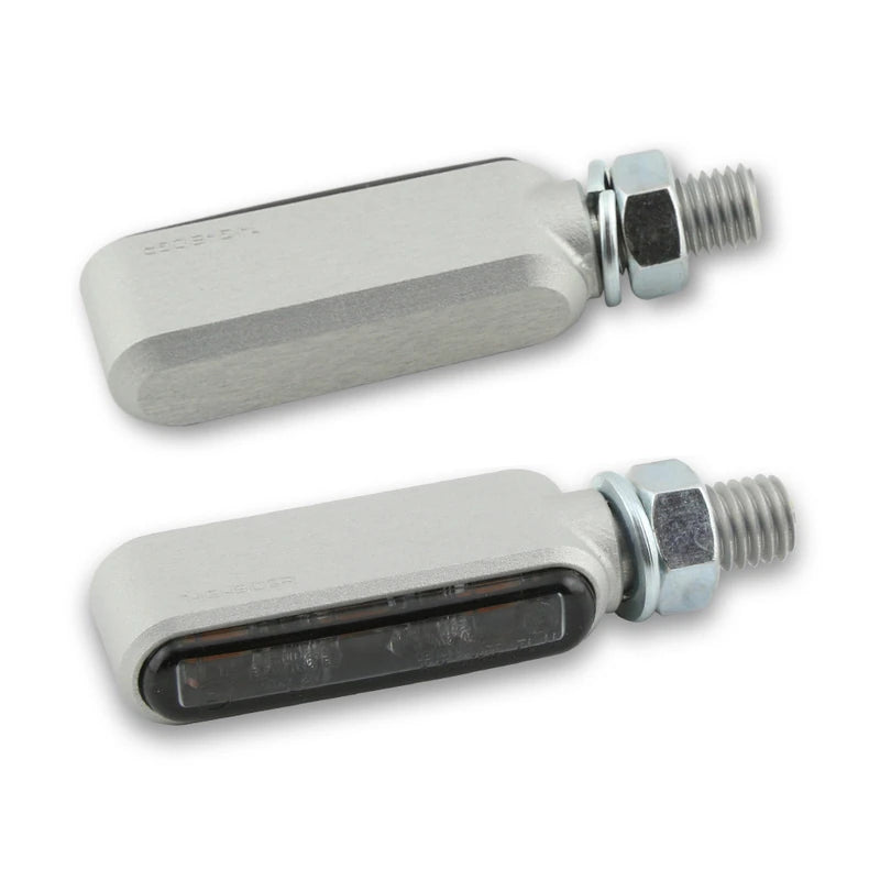 LED Blinker HIGHSIDER Pro Bronx, Silber, Getönt, E-geprüft