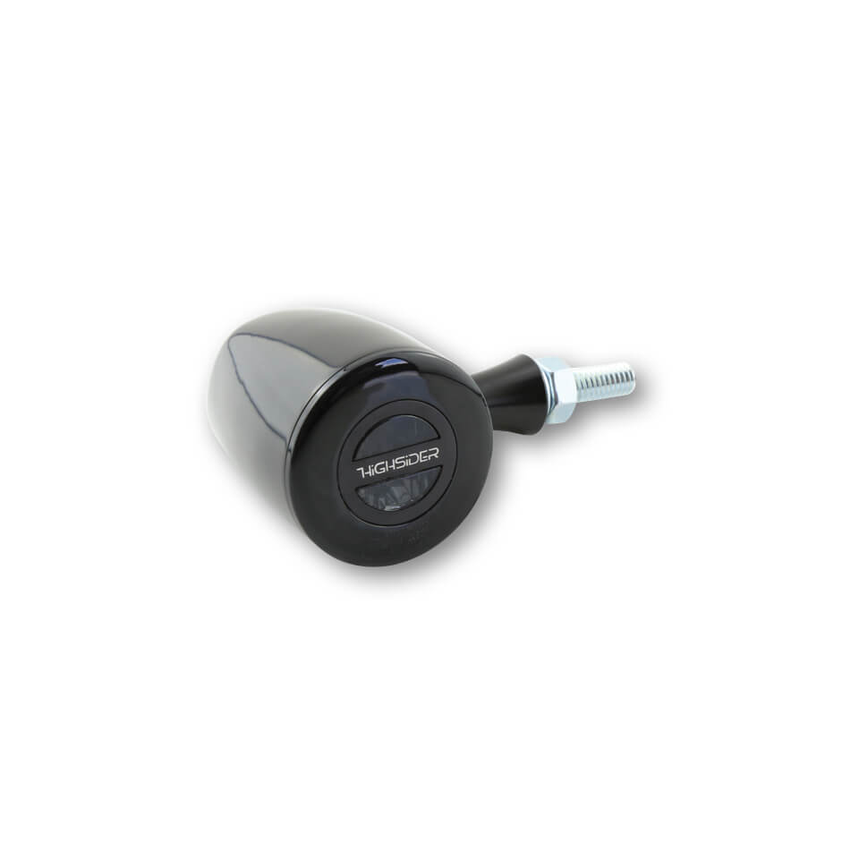LED Blinker HIGHSIDER ROCKET CLASSIC, schwarz, E-geprüft