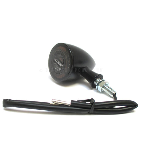 LED-Blinker Paar Highsider Rocket Bullet schwarz, Getönt, E-geprüft, 12V/2,7W