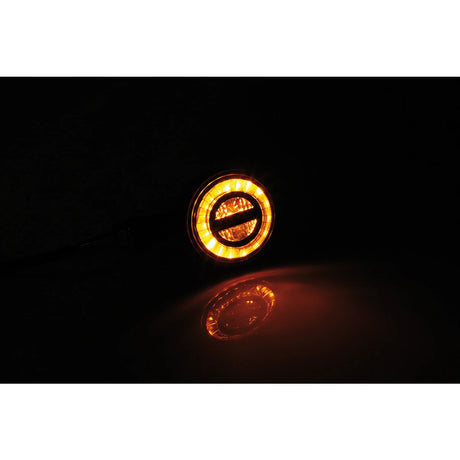 LED-Blinker Paar Highsider Rocket Bullet schwarz, Getönt, E-geprüft, 12V/2,7W