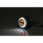LED Blinker ROCKET BULLET mit Positionslicht, chrom
