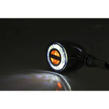LED Blinker ROCKET BULLET mit Positionslicht, chrom