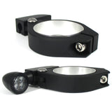 Blinkerhalter Set Progress Line, Mattschwarz, Alu, für M8 Blinker
