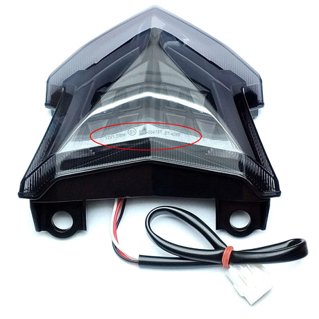 LED-Rücklicht für Kawasaki Ninja 650 Z650 Z900 17- Z-H2 20-, Getönt, E-geprüft