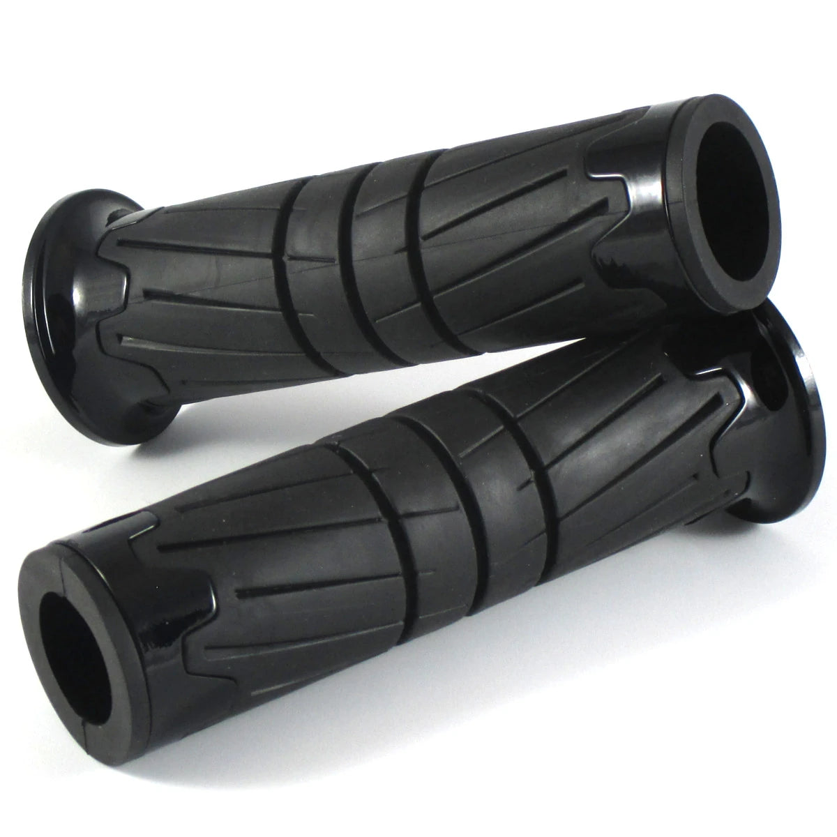 Lenkergriffe GLOSSY, Schwarz, 7/8 Zoll (22,2 mm), 125 mm, Gummi, ABS