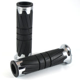 Lenkergriffe GLOSSY, Chrom, 7/8 Zoll (22,2 mm), 125 mm, Gummi, ABS