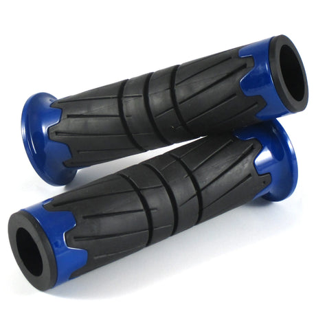 Lenkergriffe GLOSSY, Blau, 7/8 Zoll (22,2 mm), 125 mm, Gummi, ABS