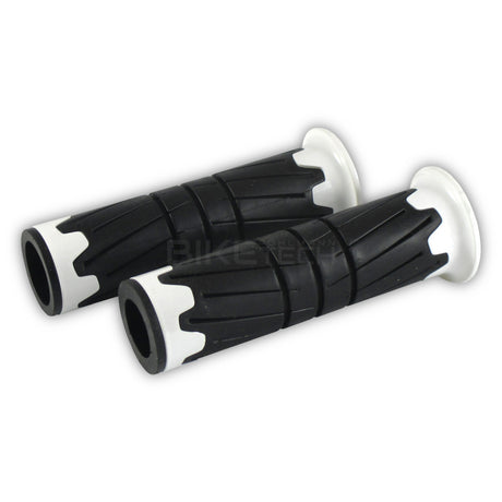 Lenkergriffe GLOSSY, weiß, 7/8 Zoll (22,2 mm), 125 mm, Gummi, ABS