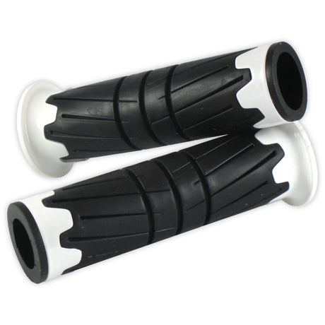 Lenkergriffe GLOSSY, Weiss, 7/8 Zoll (22,2 mm), 125 mm, Gummi, ABS