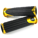 Lenkergriffe D-VERSION, Gold, 7/8 Zoll (22,2 mm), 125 mm, Gummi, Alu