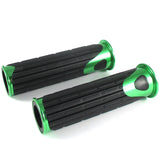 Lenkergriffe D-VERSION, Grün, 7/8 Zoll (22,2 mm), 125 mm, Gummi, Alu