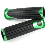 Lenkergriffe D-VERSION, Grün, 7/8 Zoll (22,2 mm), 125 mm, Gummi, Alu