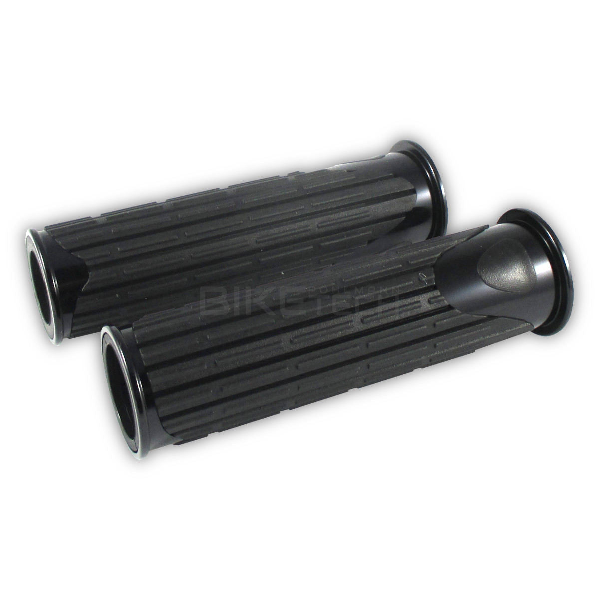Lenkergriffe D-VERSION, schwarz, 7/8 Zoll (22,2 mm), 125 mm, Gummi, Alu 