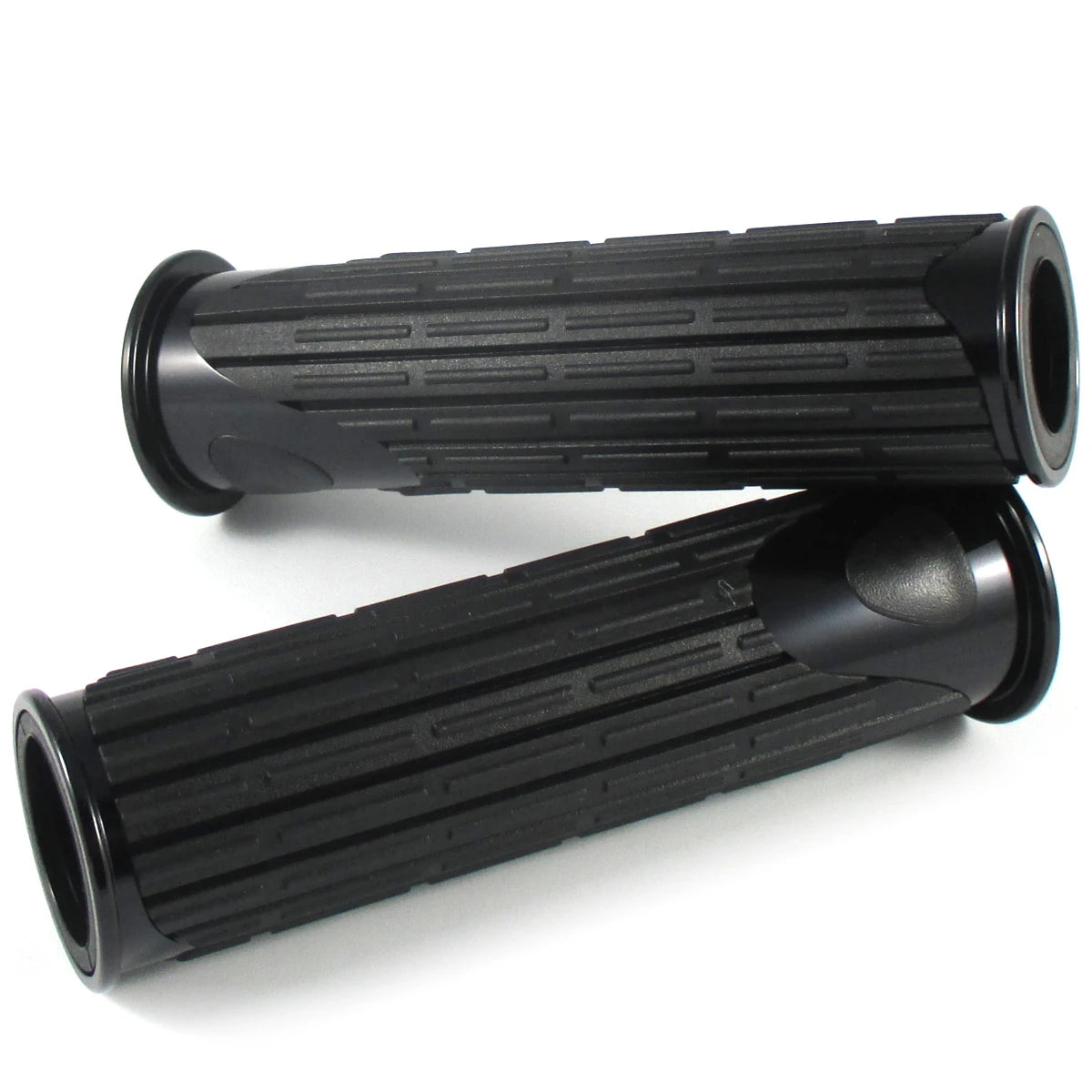 Lenkergriffe D-VERSION, Schwarz, 7/8 Zoll (22,2 mm), 125 mm, Gummi, Alu
