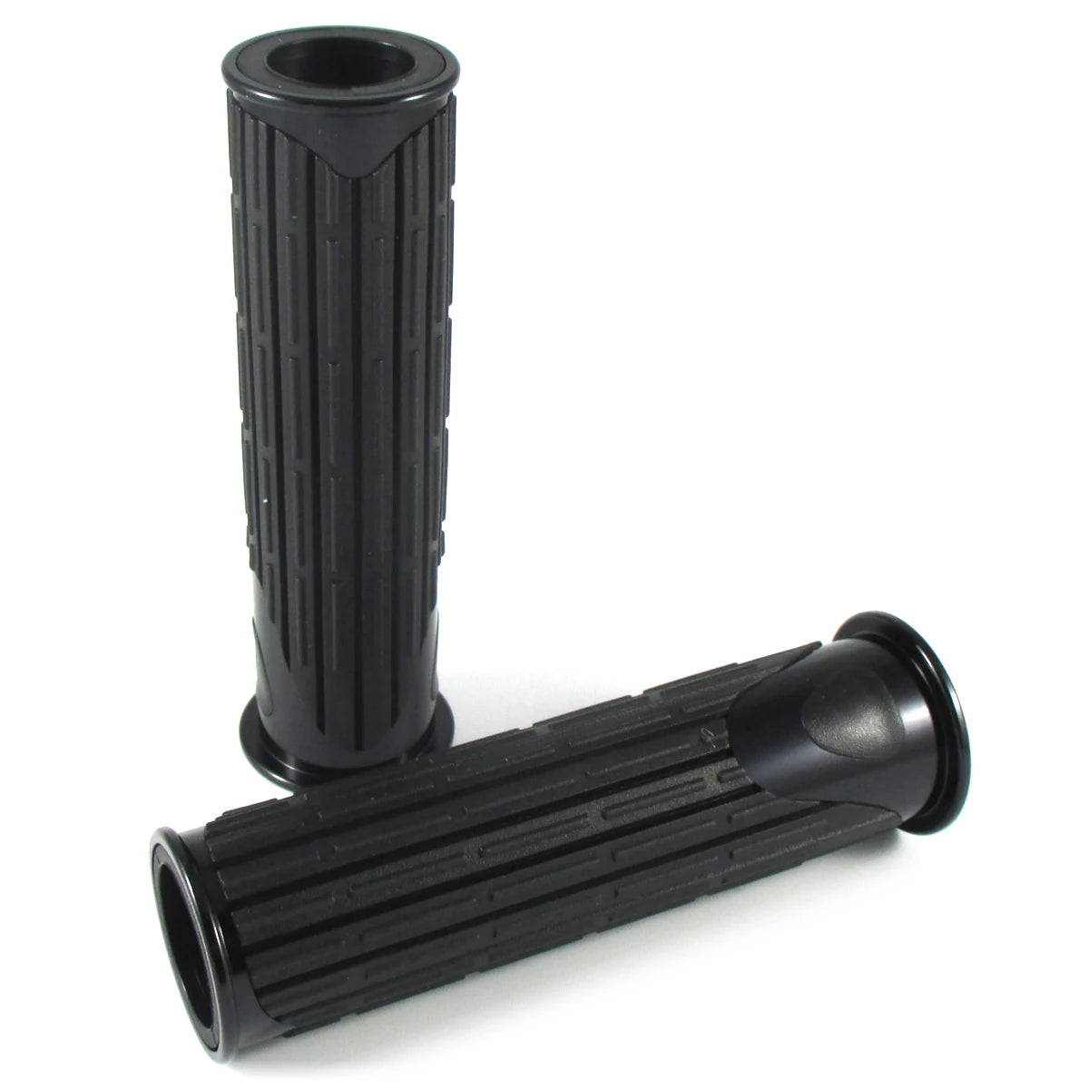 Lenkergriffe D-VERSION, Schwarz, 7/8 Zoll (22,2 mm), 125 mm, Gummi, Alu