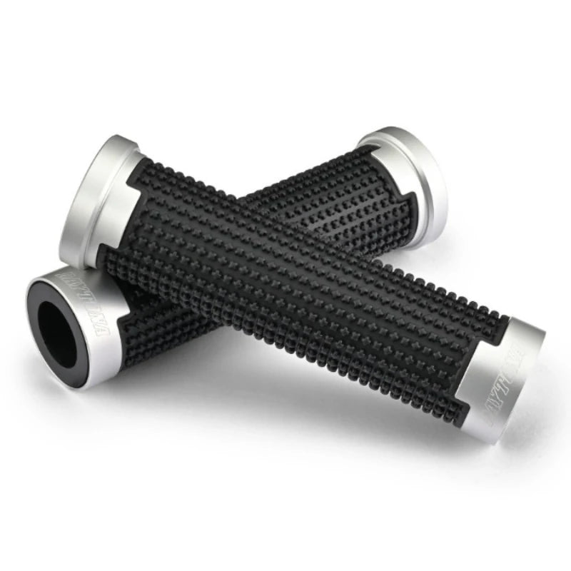 Lenkergriffe Daytona CROSS, Silber, 7/8 Zoll (22,2 mm), 125 mm
