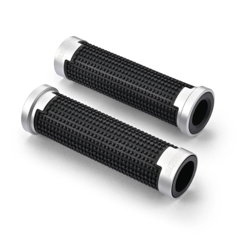 Lenkergriffe Daytona CROSS, Silber, 7/8 Zoll (22,2 mm), 125 mm