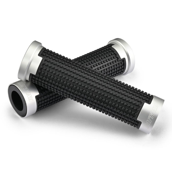 Lenkergriffe Daytona CROSS, silber, 7/8 Zoll (22,2 mm), 125 mm