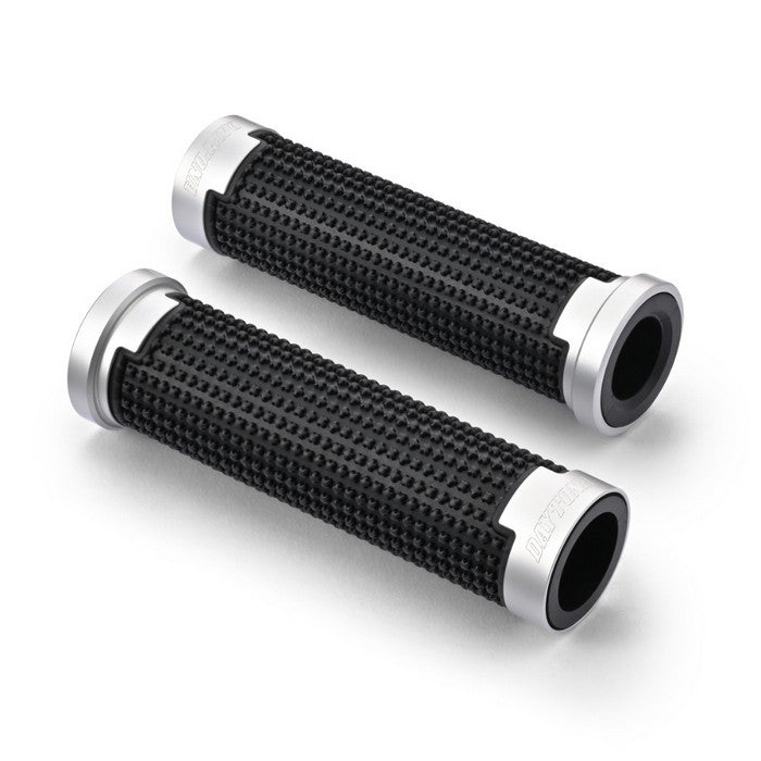 Lenkergriffe Daytona CROSS, silber, 7/8 Zoll (22,2 mm), 125 mm
