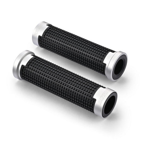 Lenkergriffe Daytona CROSS, silber, 7/8 Zoll (22,2 mm), 125 mm