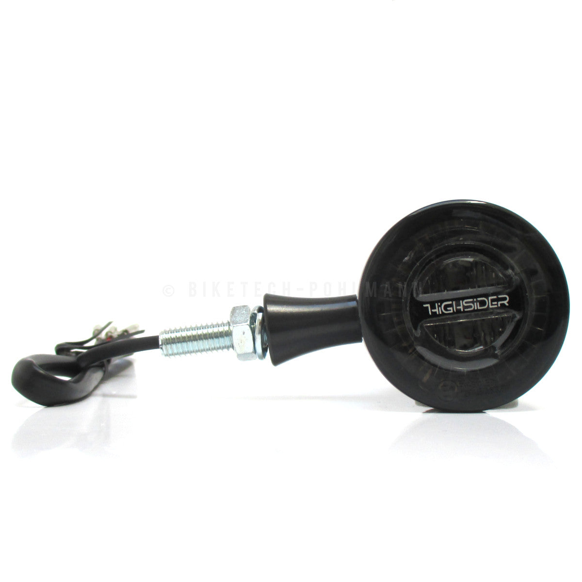 LED Blinker ROCKET BULLET mit Rücklicht und Bremslicht, schwarz