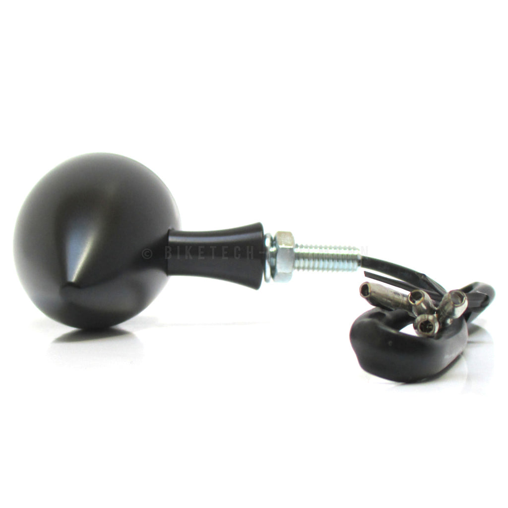 LED Blinker ROCKET BULLET mit Rücklicht und Bremslicht, schwarz