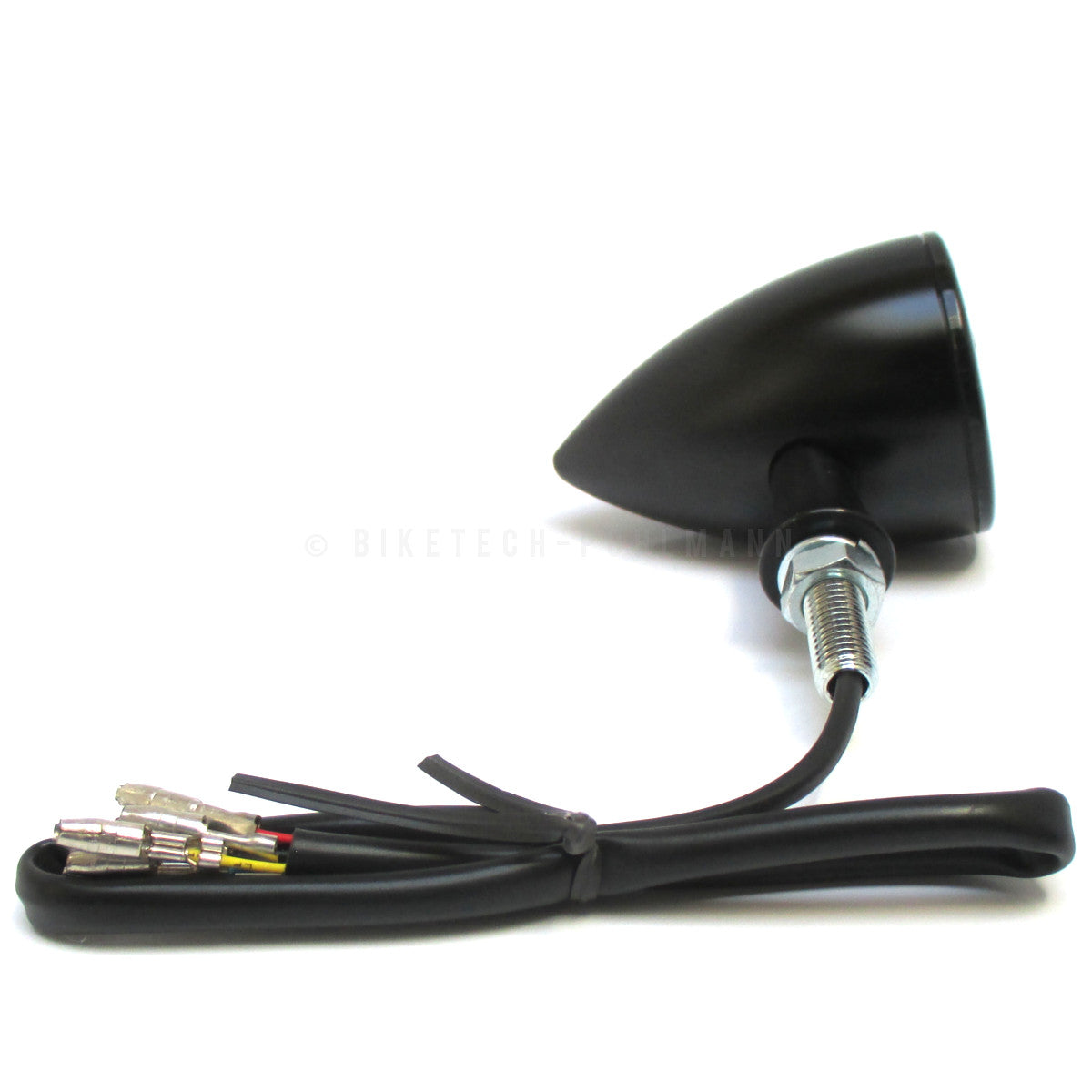 LED Blinker ROCKET BULLET mit Rücklicht und Bremslicht, schwarz