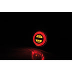 LED Blinker ROCKET BULLET mit Rücklicht und Bremslicht, schwarz