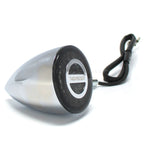 LED Blinker ROCKET BULLET mit Rücklicht und Bremslicht, chrom