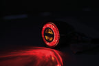LED Blinker ROCKET BULLET mit Rücklicht und Bremslicht, chrom