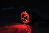 LED Blinker ROCKET BULLET mit Rücklicht und Bremslicht, chrom