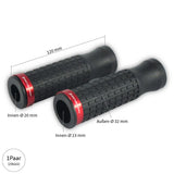 Lenkergriffe SELECT 2, Rot, 7/8 Zoll (22,2 mm), 120 mm, Gummi, Alu