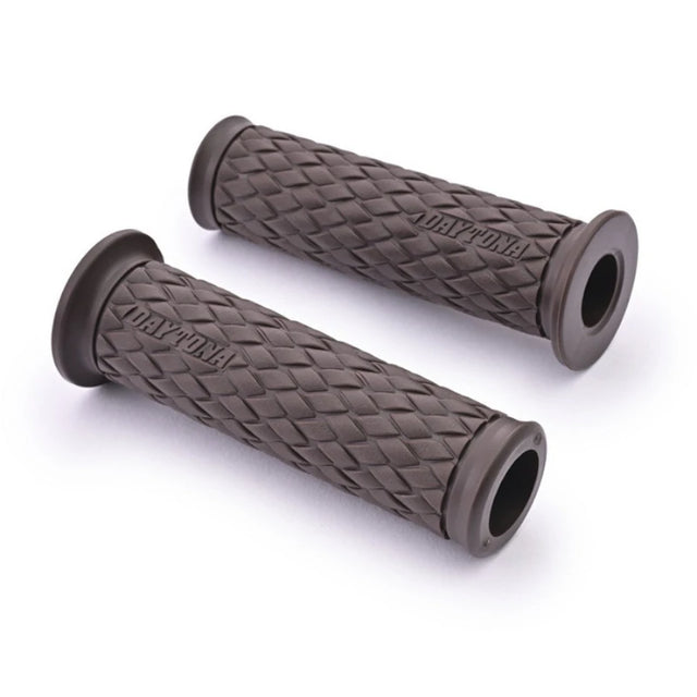 Lenkergriffe DAYTONA GGD-KNIT, Braun, 7/8 Zoll (22,2 mm), 122 mm
