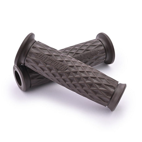 Lenkergriffe DAYTONA GGD-GRID, braun, 7/8 Zoll (22,2 mm), 122 mm