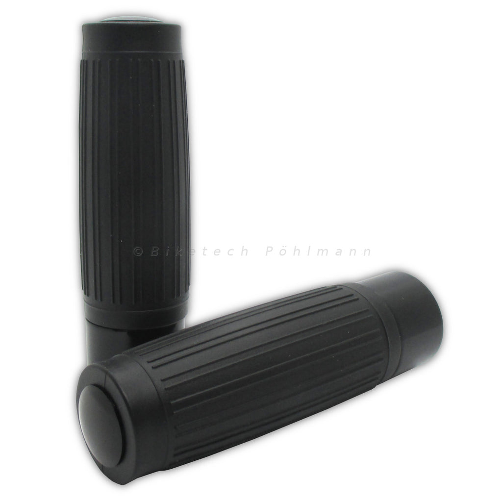 Lenkergriffe CUSTOM, schwarz, 7/8 Zoll (22,2 mm), 125 mm, Gummi, Alu