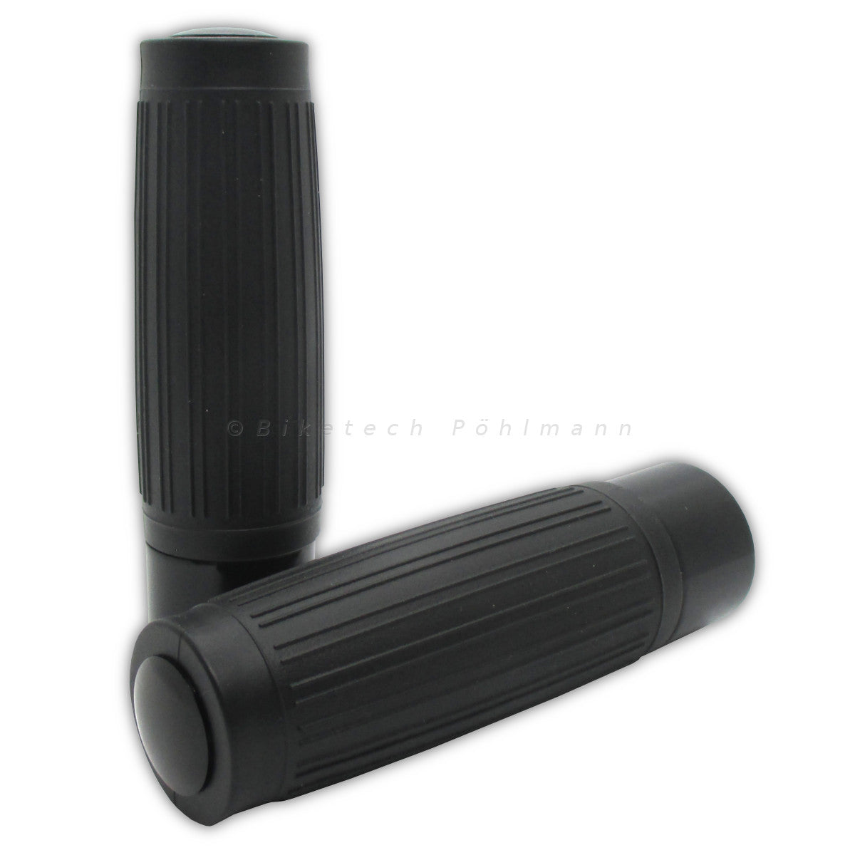 Lenkergriffe CUSTOM, schwarz, 7/8 Zoll (22,2 mm), 125 mm, Gummi, Alu
