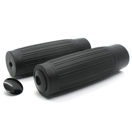 Lenkergriffe CUSTOM, Schwarz, 7/8 Zoll (22,2 mm), 125 mm, Gummi, Alu