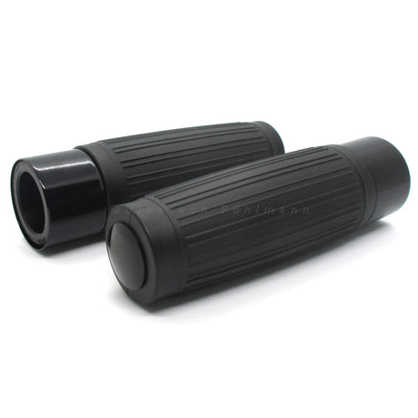 Lenkergriffe CUSTOM, schwarz,  7/8 Zoll (22,2 mm), 125 mm, Gummi, Alu